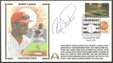 Barry Larkin Autographed Hall Of Fame Gateway Stamp Envelope w/ HOF Postmark - Cincinnati Reds