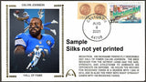 Calvin Johnson Unsigned Hall Of Fame Refundable Deposit Gateway Stamp Envelope Commemorative Cachet - Detroit Lions