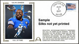 Calvin Johnson Unsigned Hall Of Fame Refundable Deposit Gateway Stamp Envelope Commemorative Cachet - Detroit Lions