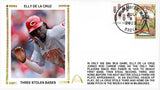 Rod Carew Signed Elly De La Cruz Stolen Base Record Gateway Stamp Commemorative Cachet Envelope
