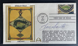 Ron Santo Autographed Wrigley Field Legendary Playing Fields Gateway Stamp Envelope - Chicago Cubs