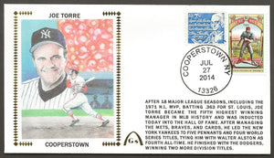Joe Torre Autographed HOF Hall Of Fame Gateway Stamp Cachet Envelope