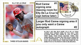 Rod Carew Signed Elly De La Cruz Stolen Base Record Gateway Stamp Commemorative Cachet Envelope