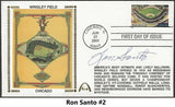 Ron Santo Autographed Wrigley Field Legendary Playing Fields Gateway Stamp Envelope - Chicago Cubs