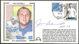 Joe Schmidt Autographed Pro Football 90th Anniversary Gateway Stamp Cachet Envelope