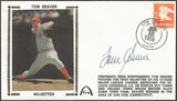 Tom Seaver No Hitter Autographed Gateway Stamp Commemorative Cachet Envelope - Cincinnati Reds