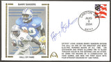 Barry Sanders Autographed Hall Of Fame Gateway Stamp Cachet Envelope - Detroit Lions