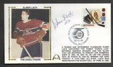 Elmer Lach Autographed Canada Post First Day of Issue Gateway Stamp Envelope - Montreal Canadiens