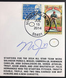 Mike Trout MLB Authenticated Autograph 2014 All Star MVP Gateway Stamp Commemorative Cachet Envelope