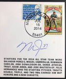 Mike Trout MLB Authenticated Autograph 2014 All Star MVP Gateway Stamp Commemorative Cachet Envelope