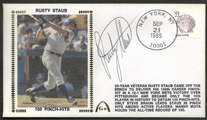 Rusty Staub Autographed 100 Pinch Hits Gateway Stamp Cachet Envelope