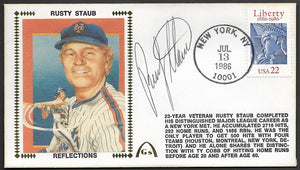 Rusty Staub Autographed Career Reflections Gateway Stamp Cachet Envelope