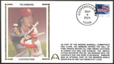 Ted Simmons Un-Signed Hall Of Fame Gateway Stamp Envelope w/ Cooperstown Postmark - St. Louis Cardinals & Milwaukee Brewers