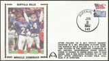Frank Reich & Steve Christie UnSigned Buffalo Bills Miracle Comeback Gateway Stamp Commemorative Cachet Envelope