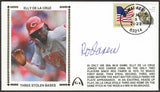 Rod Carew Signed Elly De La Cruz Stolen Base Record Gateway Stamp Commemorative Cachet Envelope
