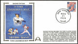 Shohei Ohtani UnSigned 3x Unanimous MVP Gateway Stamp Envelope - Los Angeles Angels & Dodgers