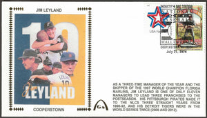 Jim Leyland UN-signed Hall Of Fame Gateway Stamp Cachet Envelope Cover