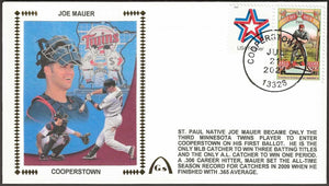 Joe Mauer Autographed Hall Of Fame Gateway Stamp Cachet Envelope Cover - Minnesota Twins