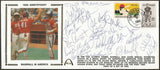 Barry Larkin + Mark McGwire + Will Clark + Bobby Witt + 17 Autographed 1984 Team USA Olympic Baseball Gateway Stamp Cachet Envelope
