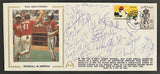 Barry Larkin + Mark McGwire + Will Clark + Bobby Witt + 17 Autographed 1984 Team USA Olympic Baseball Gateway Stamp Cachet Envelope