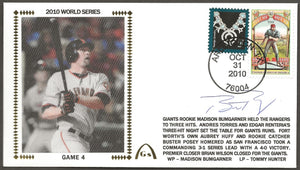 Buster Posey ADD Autograph on 2010 World Series on Game 4 - San Francisco Giants