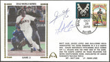 Matt Cain & Edgar Renteria ADD Autographs on 2010 World Series on Game 2