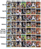 2017 World Series - Unsigned Set of 7 Gateway Stamp Envelopes