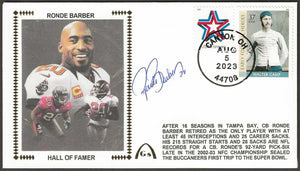 Ronde Barber Autographed Hall Of Fame Gateway Stamp Cachet Commemorative Envelope - Tampa Bay