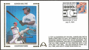 Adrian Beltre Unsigned Hall Of Fame Gateway Stamp Cachet Envelope Cover