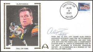 Alan Faneca Autographed Hall Of Fame Gateway Stamp Cachet Envelope Cover