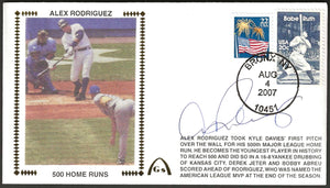 Alex Rodriguez Autographed 500 Home Runs Gateway Stamp Cachet Envelope - New York Yankees