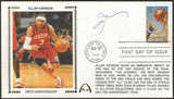 Allen Iverson Autographed Basketball 100 Years First Day Cover Gateway Stamp Envelope w/ FDI Postmark (Copy)