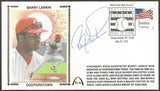 Barry Larkin Autographed Hall Of Fame Gateway Stamp Envelope w/ HOF Postmark - Cincinnati Reds