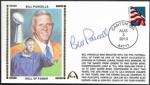 Bill Parcells Autographed Hall Of Fame HOF Gateway Stamp Commemorative Cachet Envelope