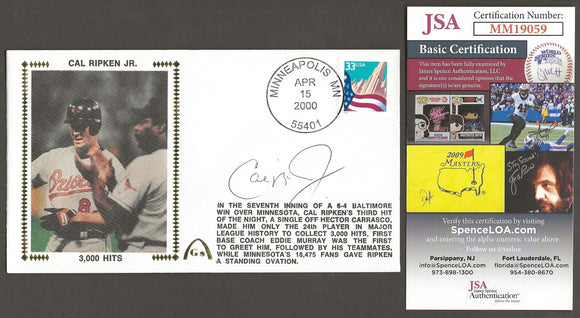 Cal Ripken Jr 3,000 Hits Gateway Stamp Envelope - Baltimore Orioles