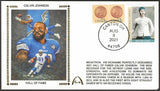 Calvin Johnson Unsigned Hall Of Fame Refundable Deposit Gateway Stamp Envelope Commemorative Cachet - Detroit Lions