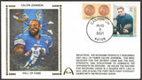 Calvin Johnson Unsigned Hall Of Fame Refundable Deposit Gateway Stamp Envelope Commemorative Cachet - Detroit Lions
