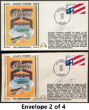 Chipper Jones Autographed Fulton County Stadium Gateway Stamp Envelope - Atlanta Braves