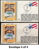Chipper Jones Autographed Fulton County Stadium Gateway Stamp Envelope - Atlanta Braves