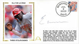 Elly De La Cruz Refundable Deposit Autographed Stolen Base Record Gateway Stamp Commemorative Cachet Commemorative Envelope