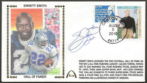 Emmitt Smith Autographed Hall Of Fame Gateway Stamp Commemorative Cachet Envelope