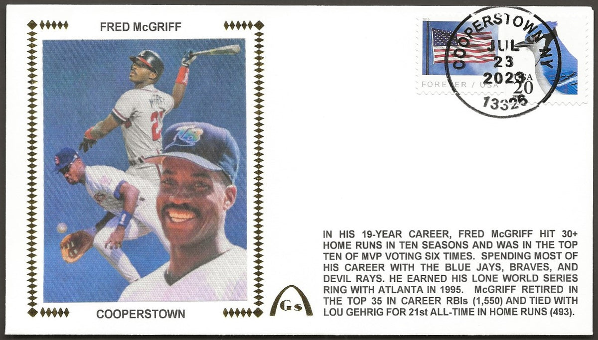 Fred McGriff Hall Of Fame UN-Signed Gateway Stamp Envelope ...