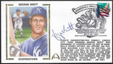 George Brett Autographed Hall Of Fame HOF Gateway Stamp Envelope - Kansas City Royals