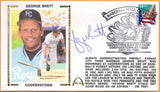 George Brett Autographed Hall Of Fame HOF Gateway Stamp Envelope - Kansas City Royals