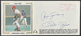 Pete Rose & Ryne Sandberg Autographed Rose Managerial Debut Gateway Stamp Cachet Envelope