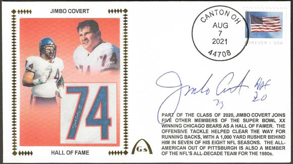 Jimbo Covert Autographed Hall Of Fame Gateway Stamp Cachet Envelope Cover