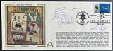 Mario Lemieux + Joe Sacic + Rob Blake Autographed 2002 Team Canada Olympic Gold Gateway Stamp Cachet Envelope