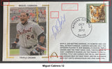 Miguel Cabrera Autographs on Gateway Stamp Commemorative Cachet Envelopes