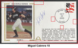 Miguel Cabrera Autographs on Gateway Stamp Commemorative Cachet Envelopes