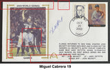 Miguel Cabrera Autographs on Gateway Stamp Commemorative Cachet Envelopes